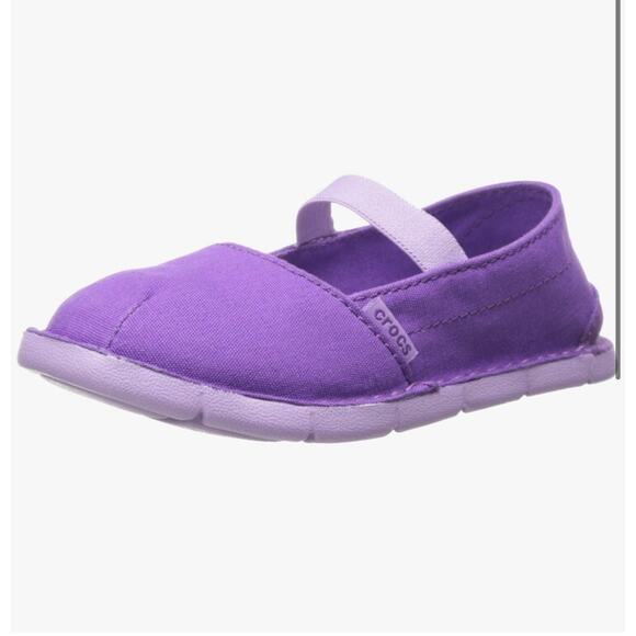CROCS Other - Crocs‎ Girls' Sandal Shoes Size C9 Purple Cabo Mary Jane PS